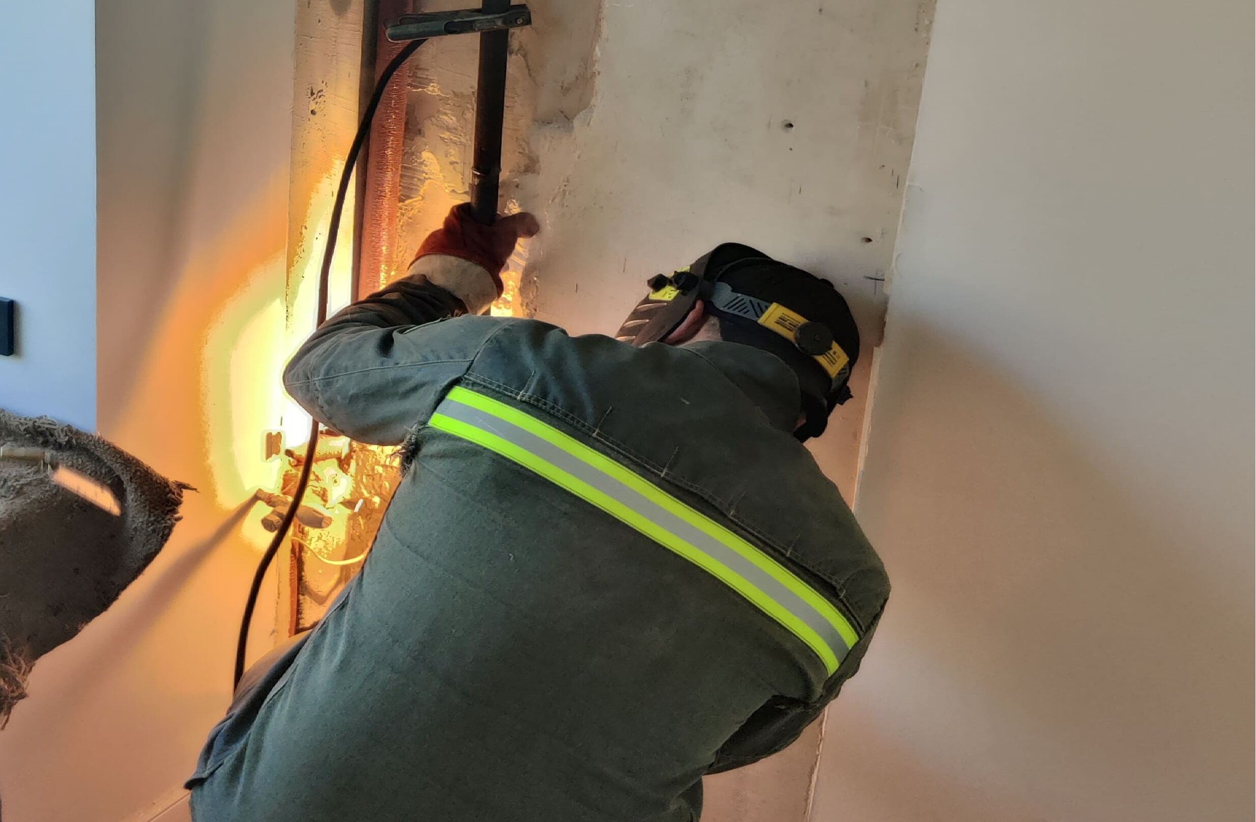 Сварка на квартирной газовой ветке